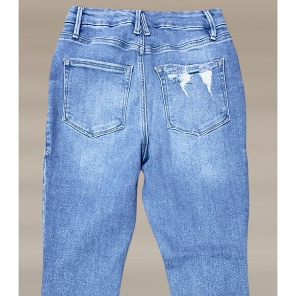 Good American Good Waist Skinny GW731T Women's High-Rise Size 6/28 Raw Hem Jeans - Picture 9 of 9